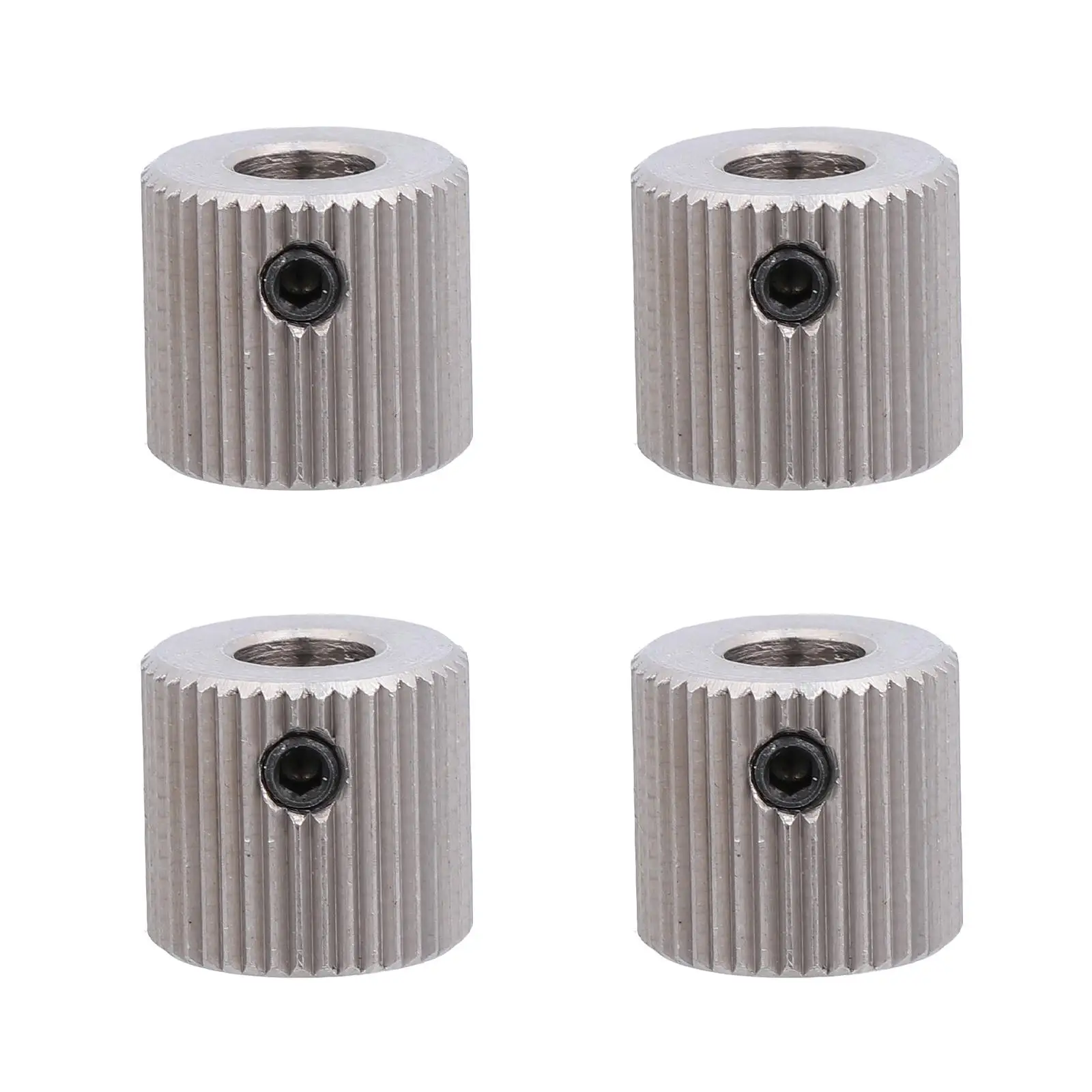 

4 Pcs 3D Printing Feeding Wheel Extruder Gear 40 Teeth Hole 5mm Stainless Steel Drive for Printer Lightweight