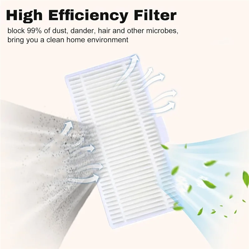 ABBK-For Eufy Omni C20 Vacuum Accessories Replacement Parts Replacement Parts Main Brush Side Brush Hepa Filter Mop Cloth Dust B