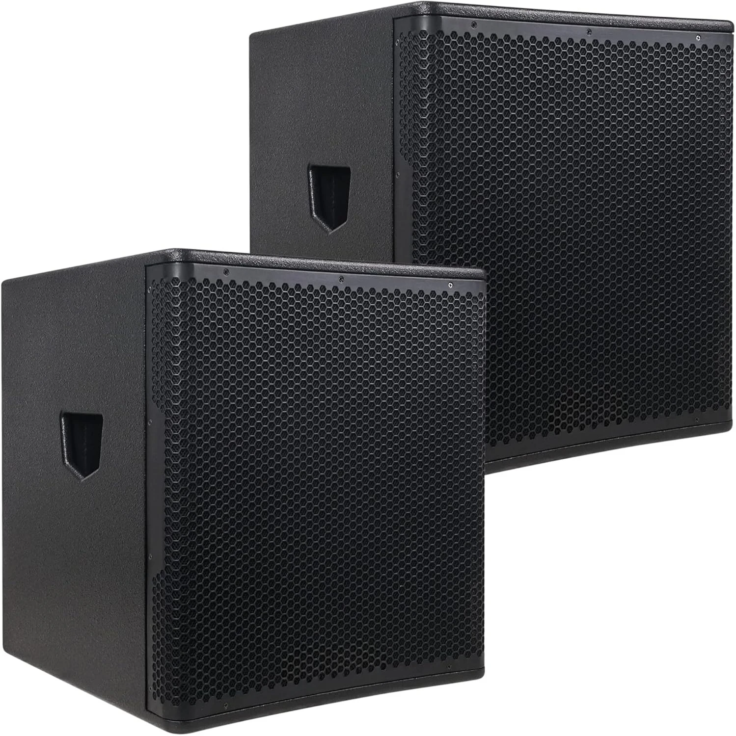 

METIS Series Pair of 2400 Watts 18" Powered PA/DJ Subwoofer with Class-D Amplifier, Plywood, Black (METIS-PRO18AS-PAIR)