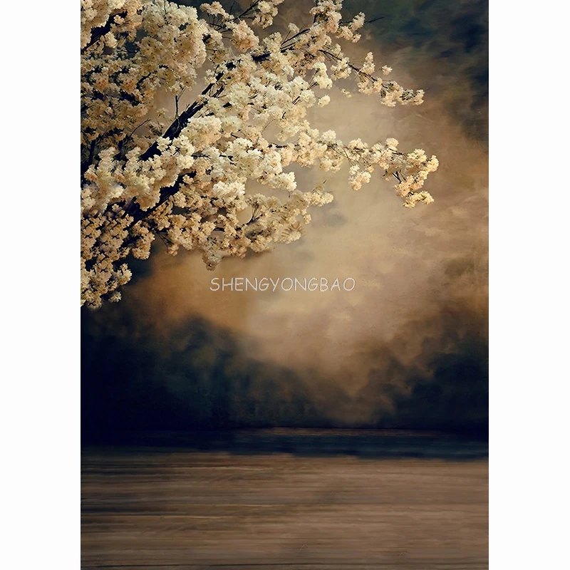 SHENGYONGBAO Watercolor Flowers Arch Door Baby Newborn Love Party Portrait Scenic Photo Background Photography Photocall GG-03
