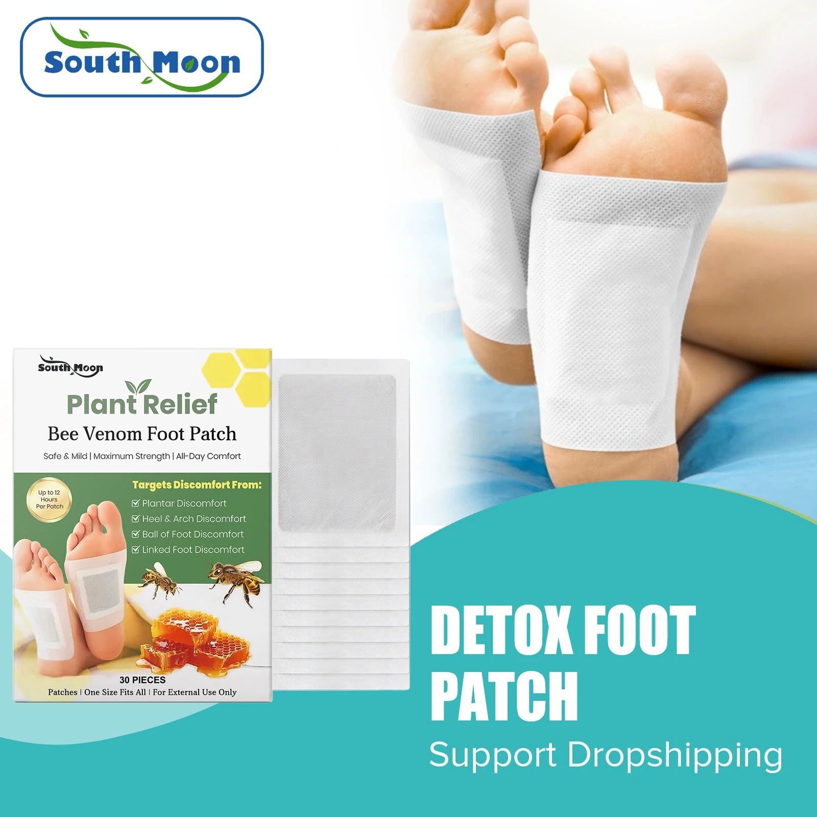 

Детокс-пластырь для ног, улучшает облегчение сна, отеки ног, боль, уменьшает стресс, усталость, способствует кровообращению, глубоко очищающий пластырь для ног