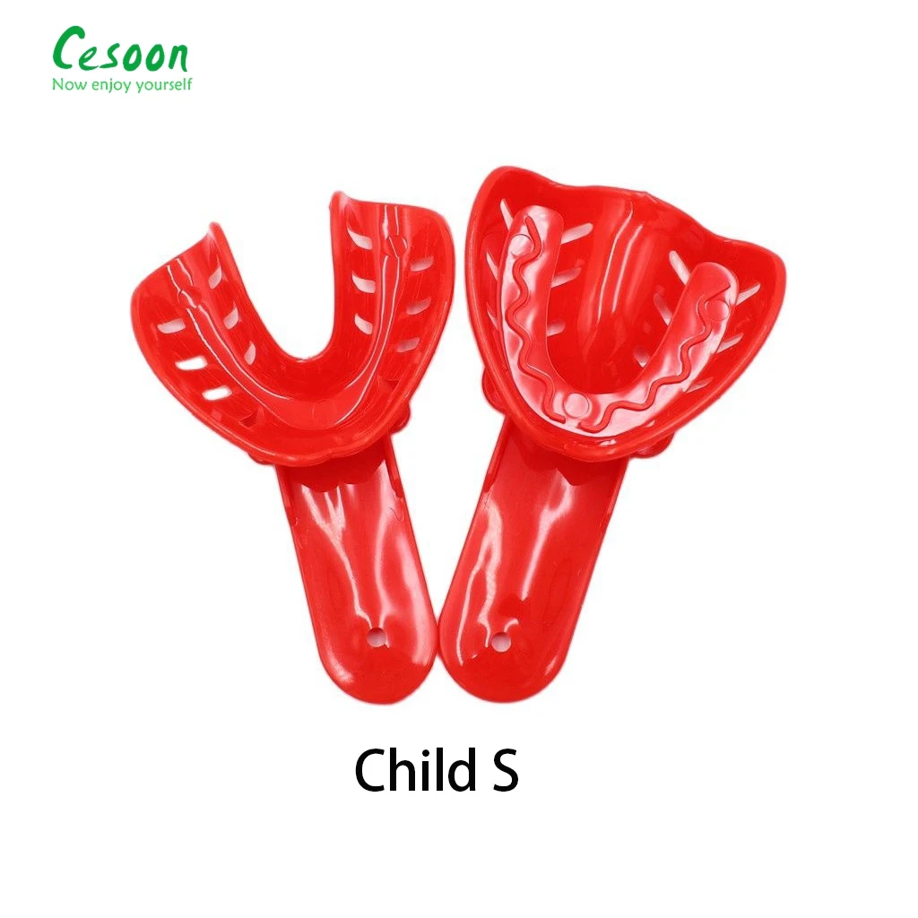 12Pcs/Set Dental Impression Tray For Adult/Children Plastic Materials Teeth Holder Removable Dental Clinic Lab Equipment 6 Sizes