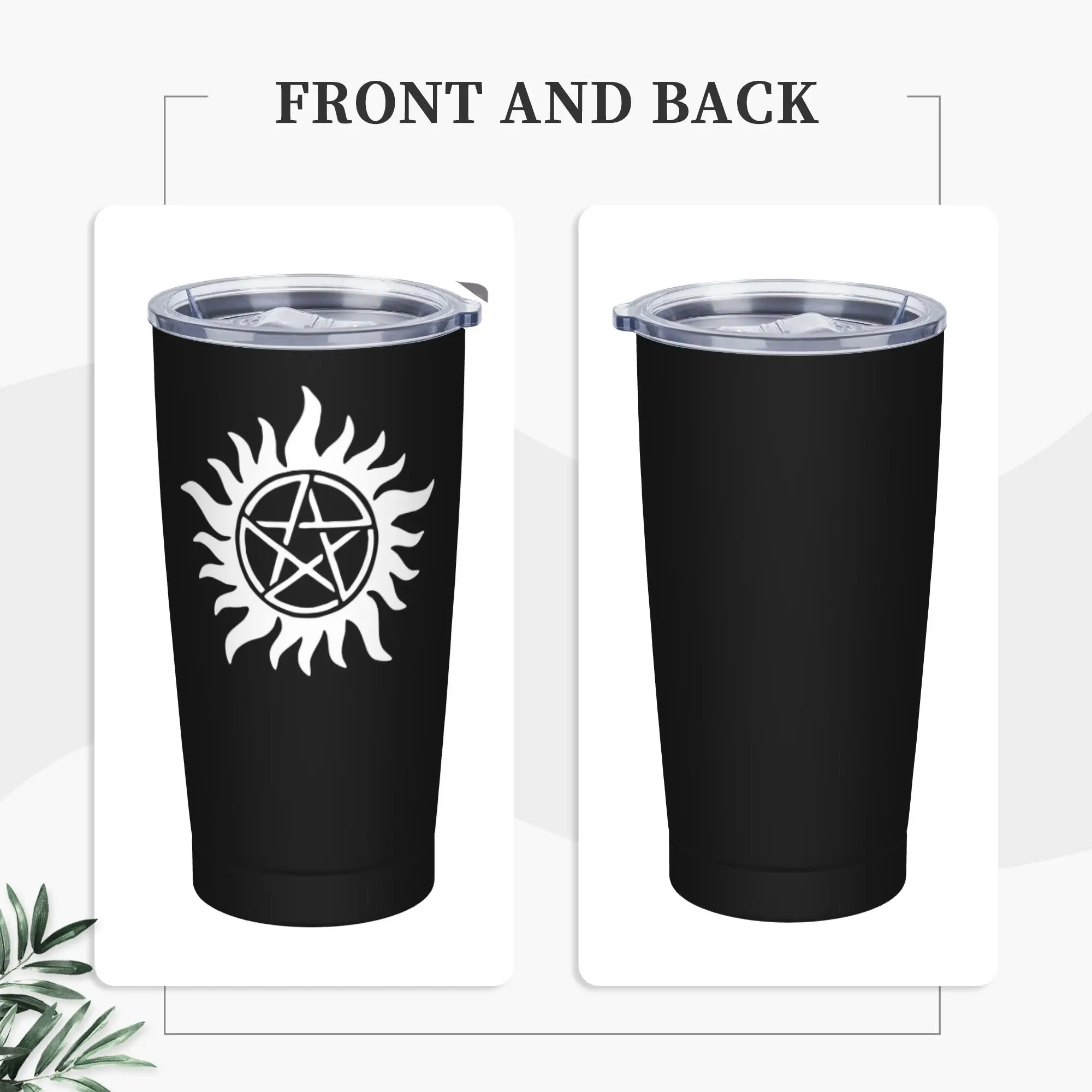 A Fan Of Dean Tumbler Vacuum Insulated Supernatural Coffee Cups with Lid Straw Office Home Mug Hot Cold Drink, 20oz