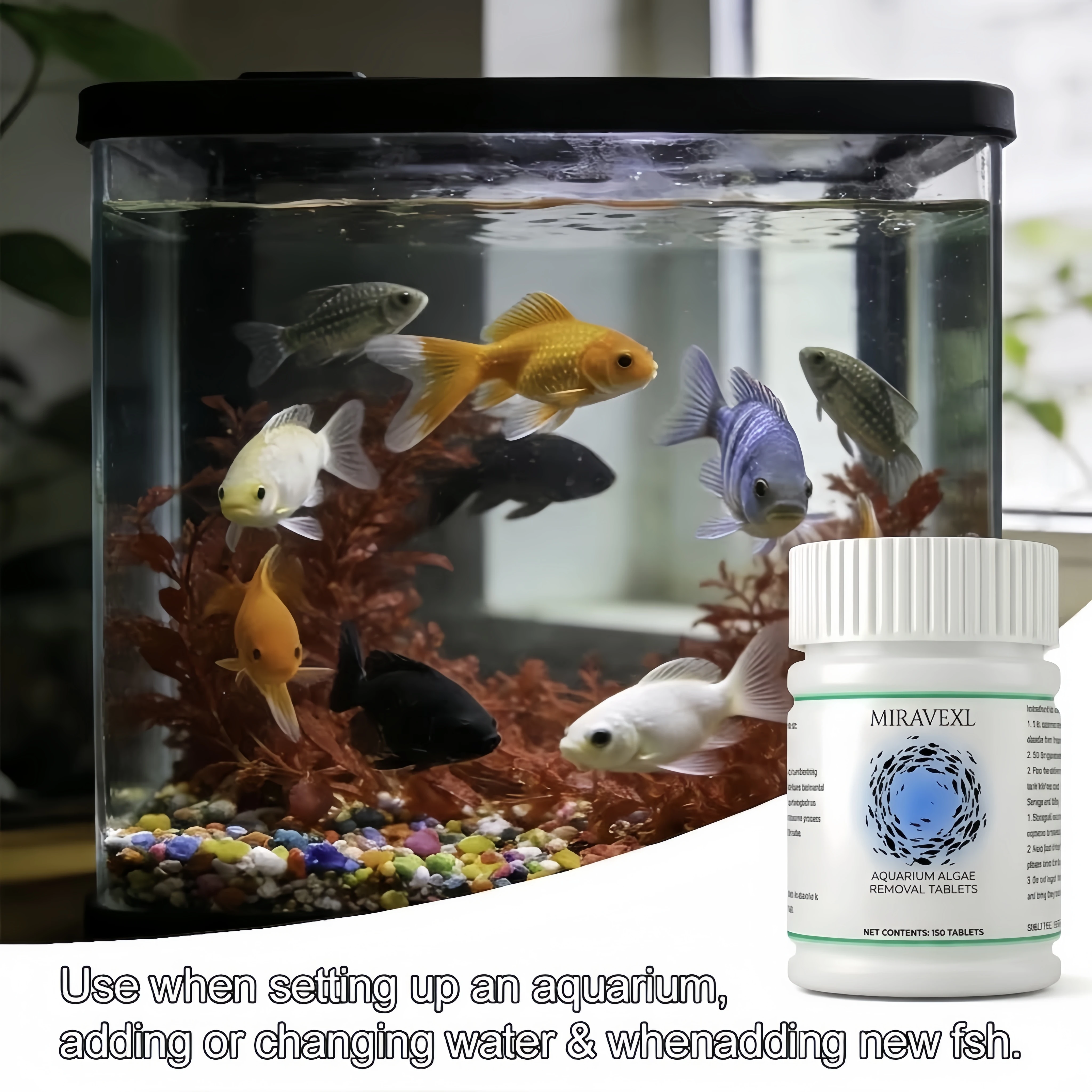 MIRAVEXL Fish Tank Algae Remov - Planted Aquarium Algae ulasan dan harga