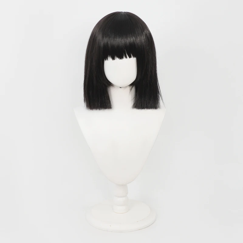 لعبة أنيمي ليمبوس شركة Ryoshu شعر مستعار تأثيري أسود مقاومة للحرارة الاصطناعية الشعر هالوين كرنفال الدعائم الطرف للنساء الرجال