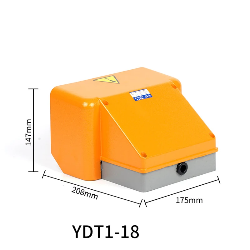 1Pcs Foot switch YDT1-18/15 16 dual double foot pedal aluminum shell silver point bending machine shearing machine punching mach