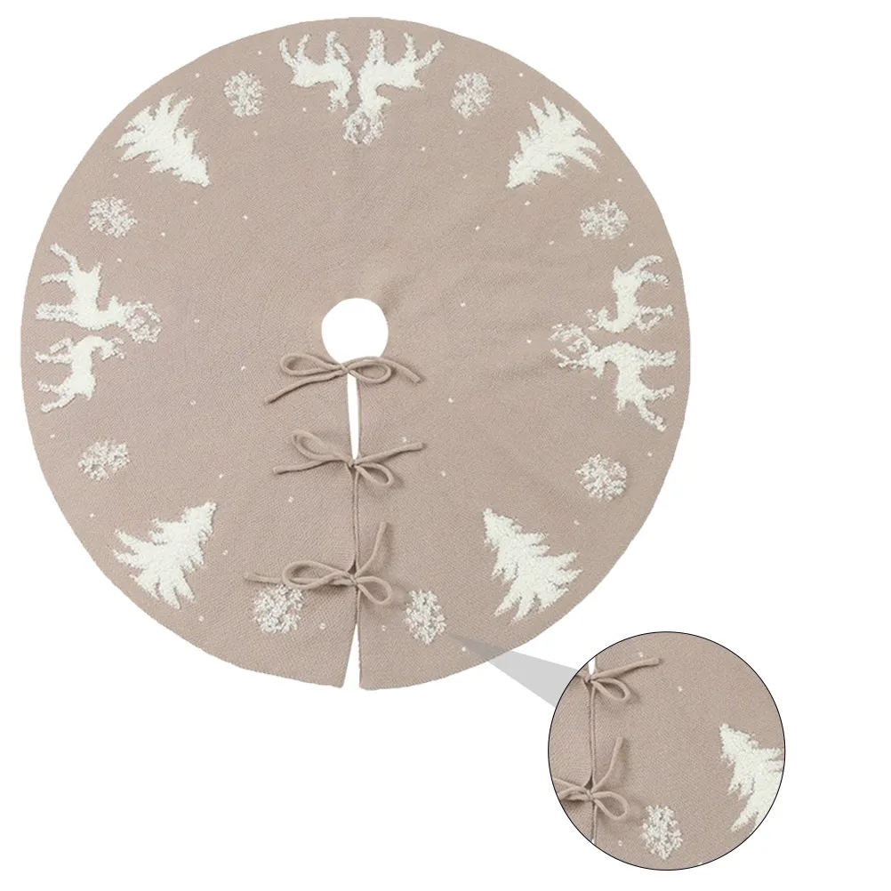 1Pcs High Quality Christmas Tree Skirt Mat Enhances Holiday Decor Protects Floor Perfect for Family Gatherings Hotels Wineries