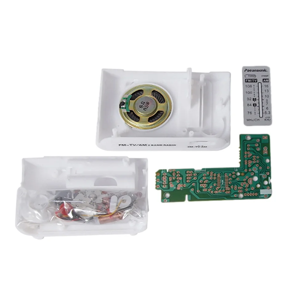 BAAU Portable FM AM Radio DIY Parts CF210SP AM/FM Stereo Radio Kit Electronic Production Kit
