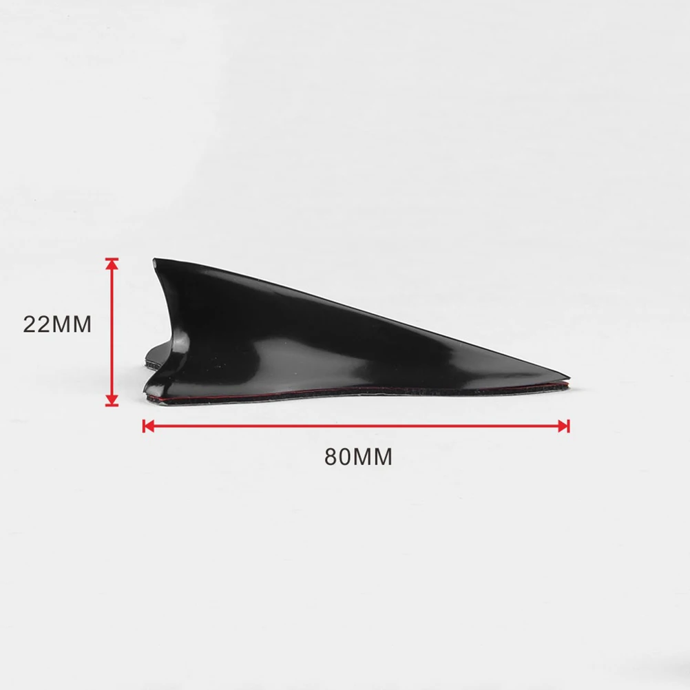 

10 pcs Shark Fin Tail Universal Car Decor Vehicle Roof Empennage Stove Enamel Lightweight ABS Cool Style Accessory