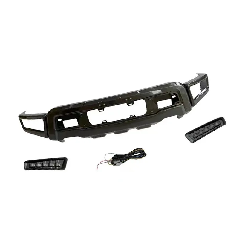 Suitable for 18-20 F150 Bumper FORD F150 Modified with LED Lights Raptor Front Guard