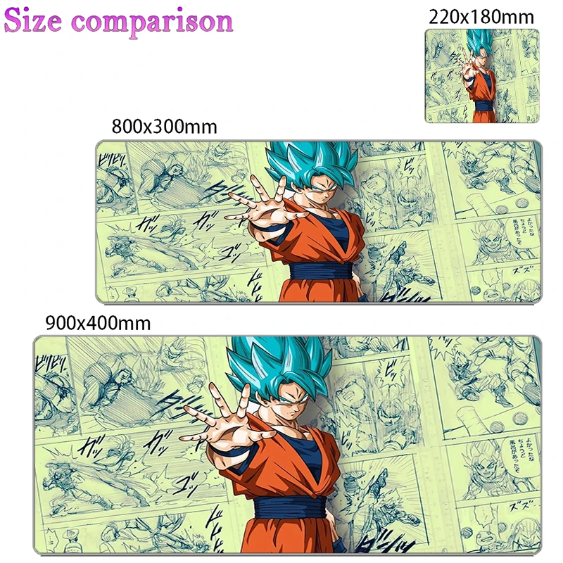 DBZ Mouse Pads Dragon Balll Z Kawaii Gaming Accessories PC Computer Keyboard Gamer Desk Mat alfombrilla xxl Rug 90x40 Mousepad