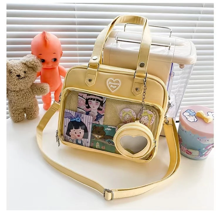 Frauen japanischen Stil Trend kawaii Süßigkeiten Farbe große Kapazität ita Tasche Mode Student adrette Umhängetasche Messenger Umhängetasche – Detail 27