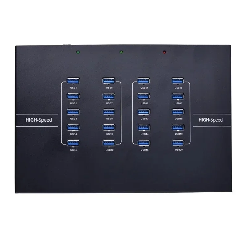 20-Port USB splitter, with power expansion, computer multi-interface HUB high-speed expansion mobile phone hub
