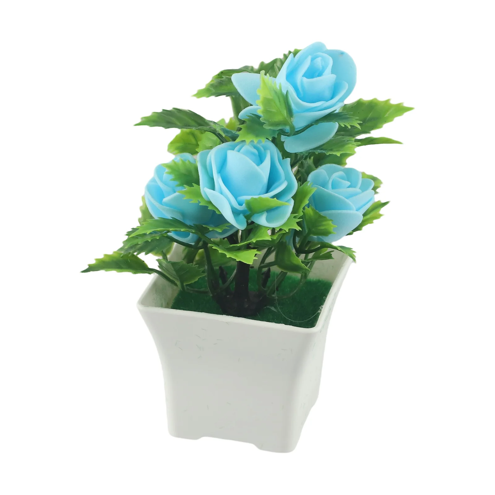 Interior Decoration Bright Red Potted Plants Balcony Decoration Lifelike Appearance Long-lasting Beauty No Watering Needed