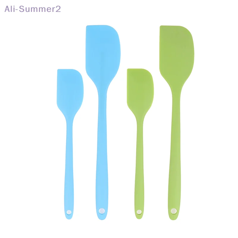 {MX} 2Pcs/Set Silicone Spatula Cake Cream Mixing Tool Non Stick Butter Scraper Chocolate Spreader Smoother Kitchen Baking