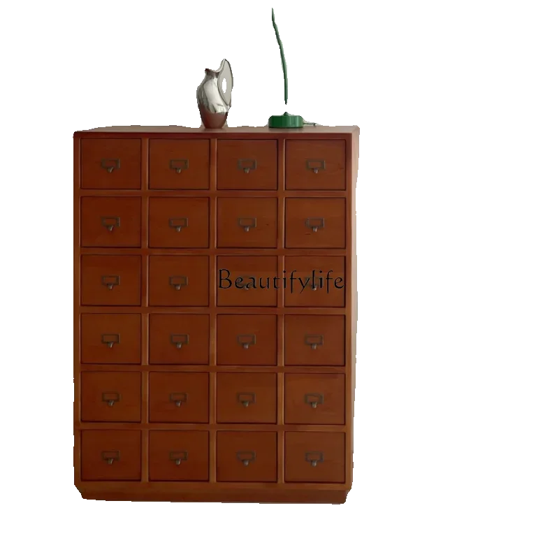 

pg46Antique Style American Retro Decoration Locker Solid Wood Chest of Drawer