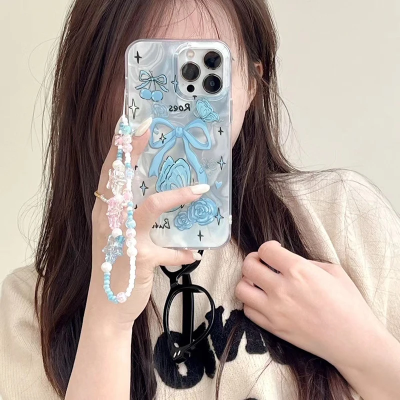 Bow Cherry Case For Honor X8C X7C X9C 200 90 Smart X7B X6 X8B X9B X8A X7A X8 X9A X6B X5B X5 X6A Plus Magic 7 6 5 4 70 Lite Cover