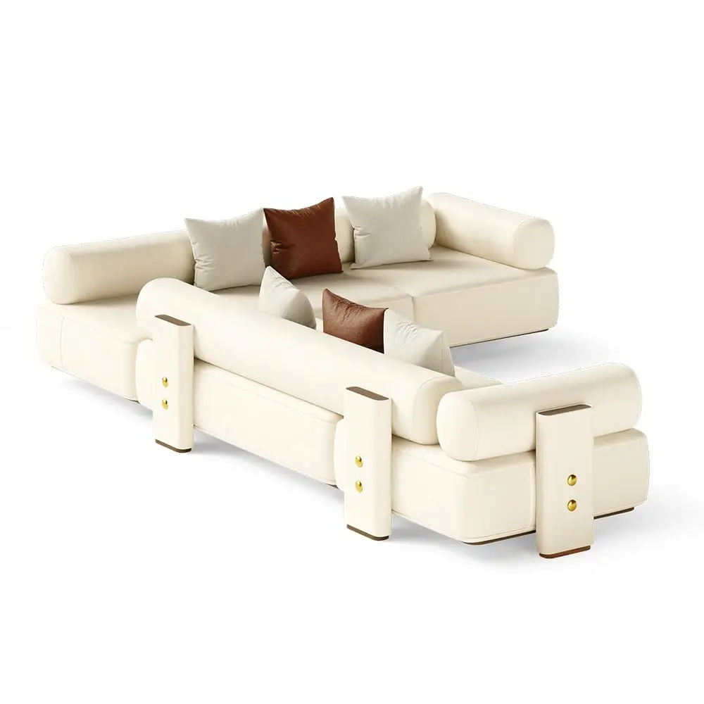 Set sofa mewah dan minimalis, setelan sofa hotel villa kustom kreatif modern dan berkelas desainer Italia