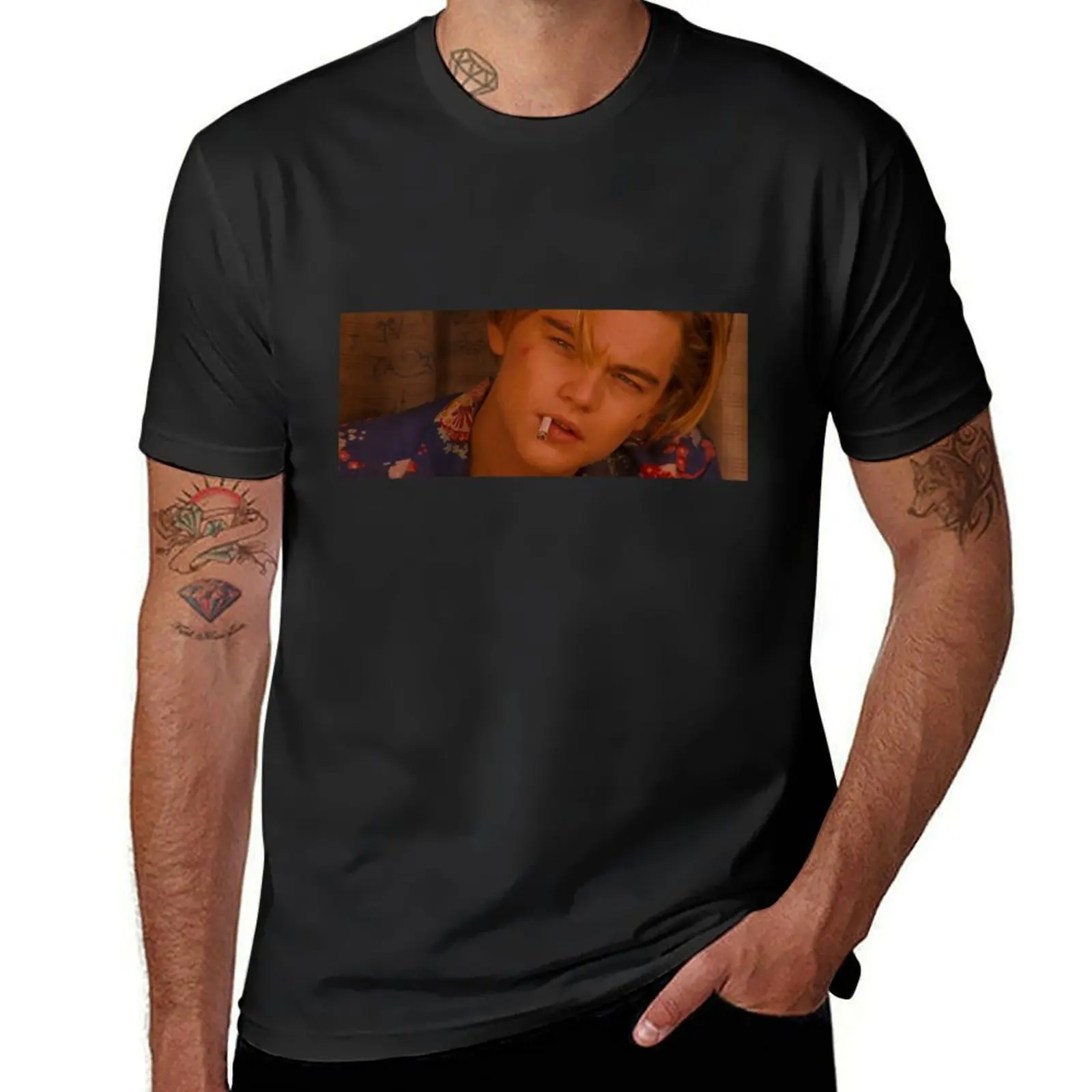 leonardo dicaprio 'romeo and juliet' t shirt T-Shirt heavyweights anime clothes boys whites oversizeds mens clothing