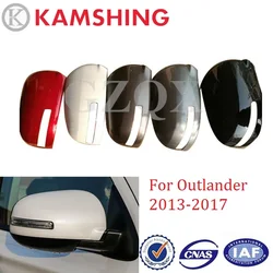 CAPQX For Mitsubishi Outlander 2013 2014 2015 2016 2017 Auto Rear Rearview Mirror Cover Side mirror Lid Shell Cap Housing Trim