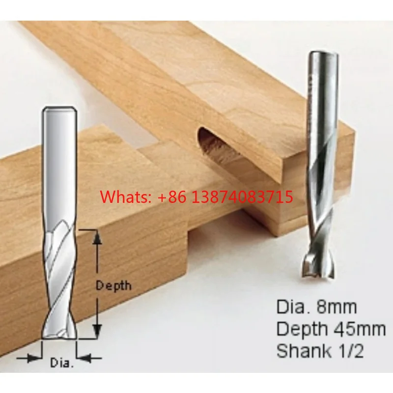 Upcut Spiral Router Bit, 1/2 and 1/4 Shank, to Choose from (6mm, 8mm, 10mm, 12mm)