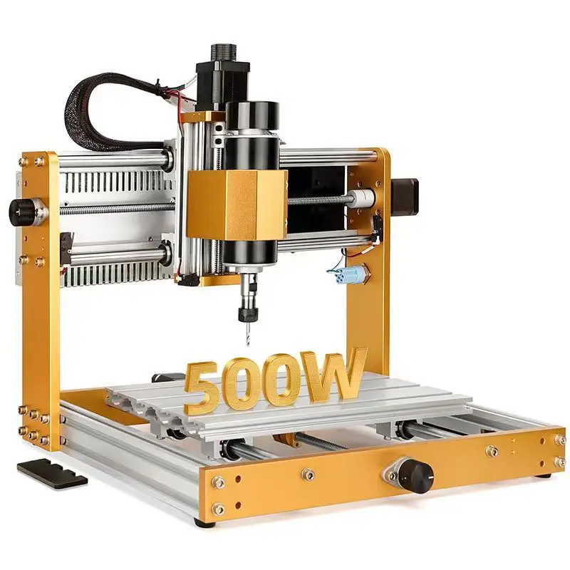 3018 Pro Max All Aluminum CNC Wood Router 0.5KW 10W Laser Mach3 Control System Single Spindle for PCB Milling Wood Cutting New