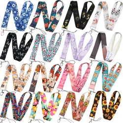 Wholesale Fashion Cute Turkish Eye Lanyard for Keys Keychain Credential Holder Keyring Mobile Phone Charm Accessories Gifts