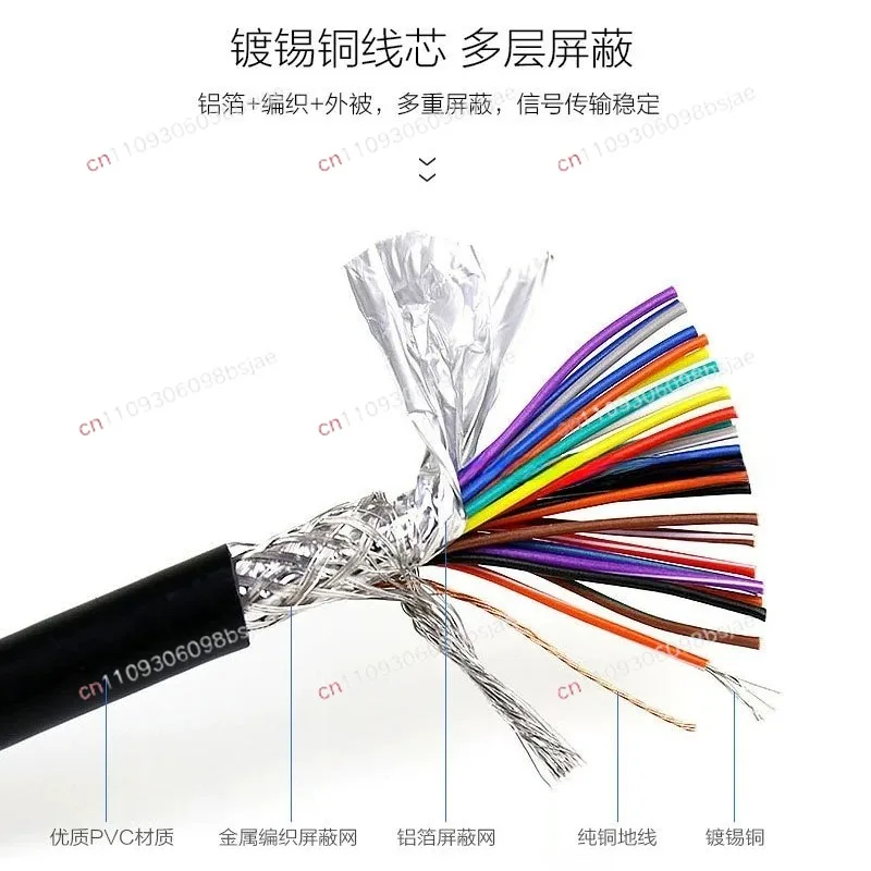 Laser light ILDA standard signal line reinforced shielding anti-interference ILDA to RJ45 signal male and female pair
