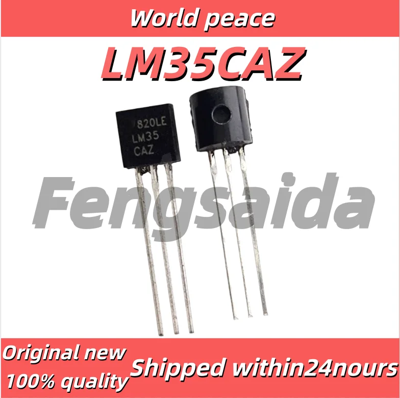 10PCS/100% New Brand new in-stock LM35CAZ TO-92 temperature sensor transistor MOSFET