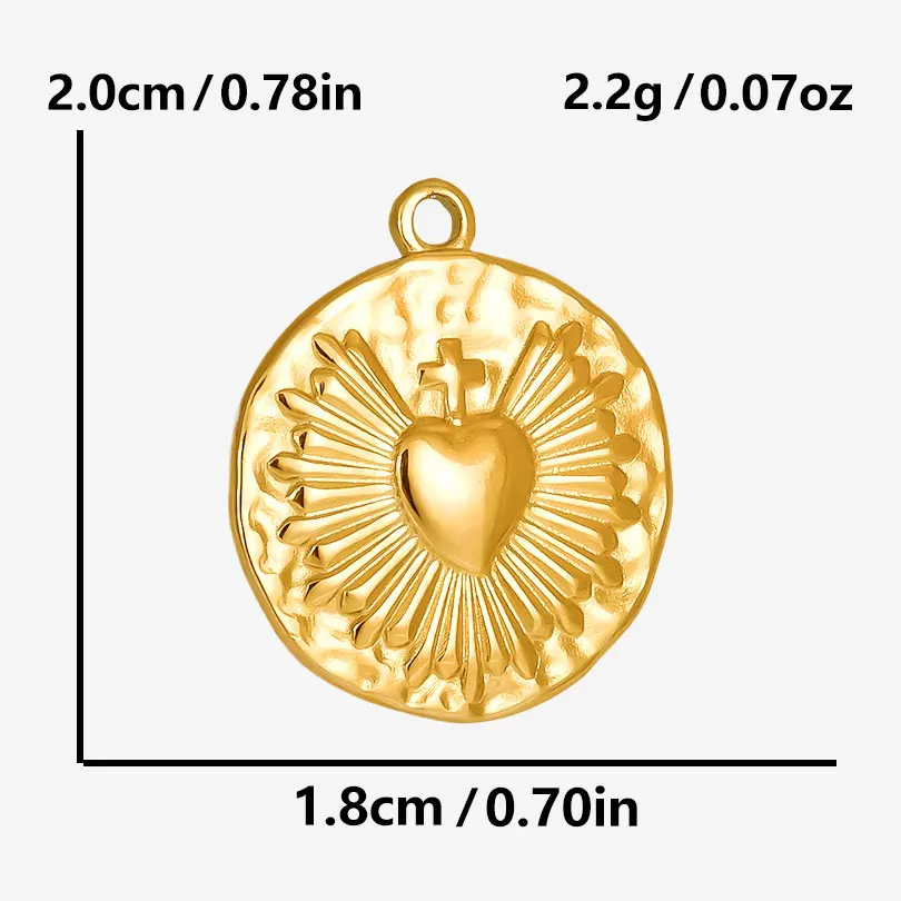 Echt vergoldet Mode Kpop Piercing Schmuck Mädchen Schleife Blume Herz Anhänger Ohrring Edelstahl Creolen für Frauen – Detail 11
