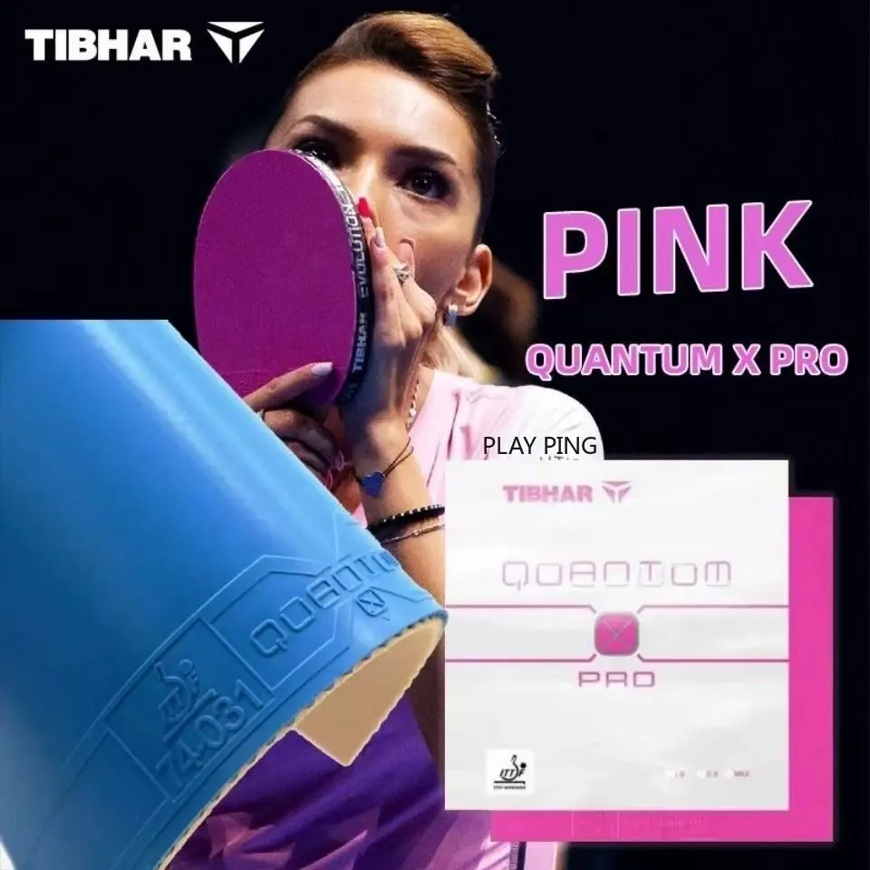 

TIBHAR резиновый пинг-понг для настольного тенниса, оригинальный QUANTUM X PRO 74-031 Pimples In Unsticky Colorfu, синий, розовый, фиолетовый