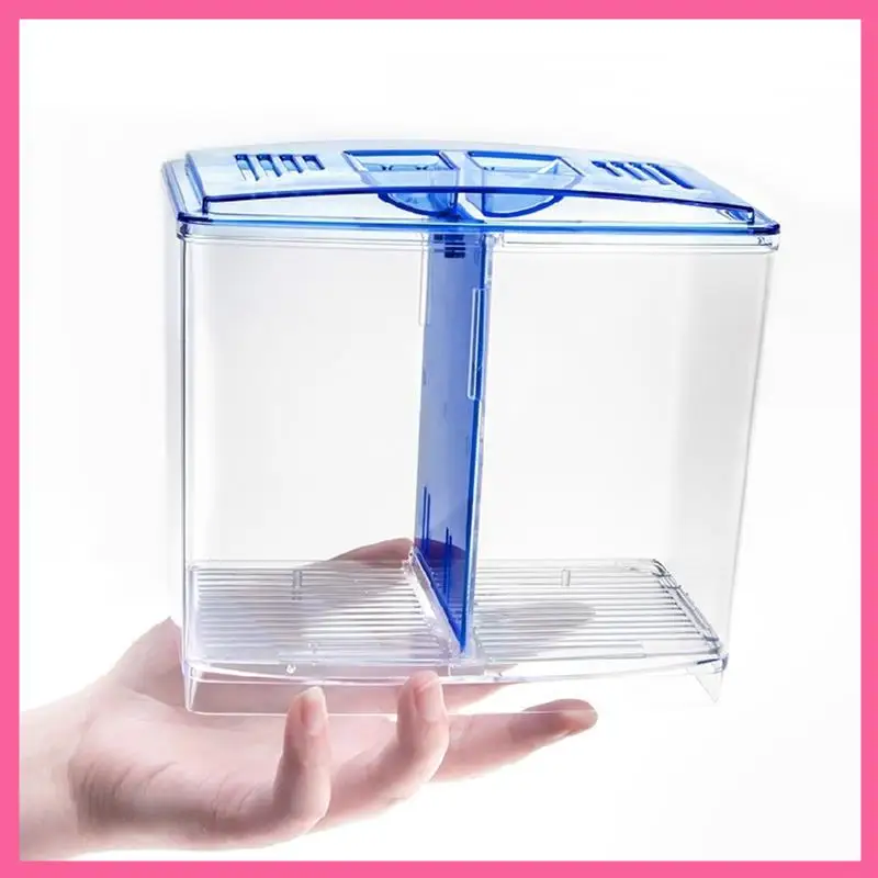 

HOT-Acrylic Fish Tank Desktop Small Fish Tank, Suitable For Family Living Room, Bedroom, Office(1.8L)