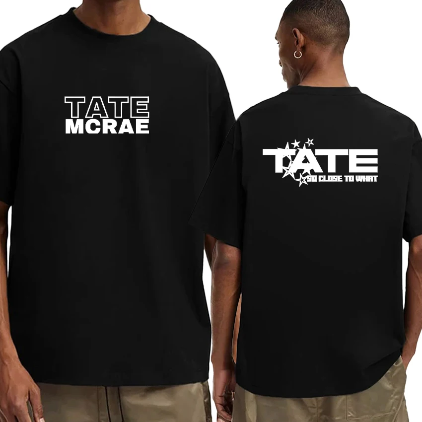 

Fashion Tate Mcrae Album 2025 World Tour Oversized t-shirts 100% Cotton Men Women Summer Streetwear Crew Neck Unisex Tee shirt