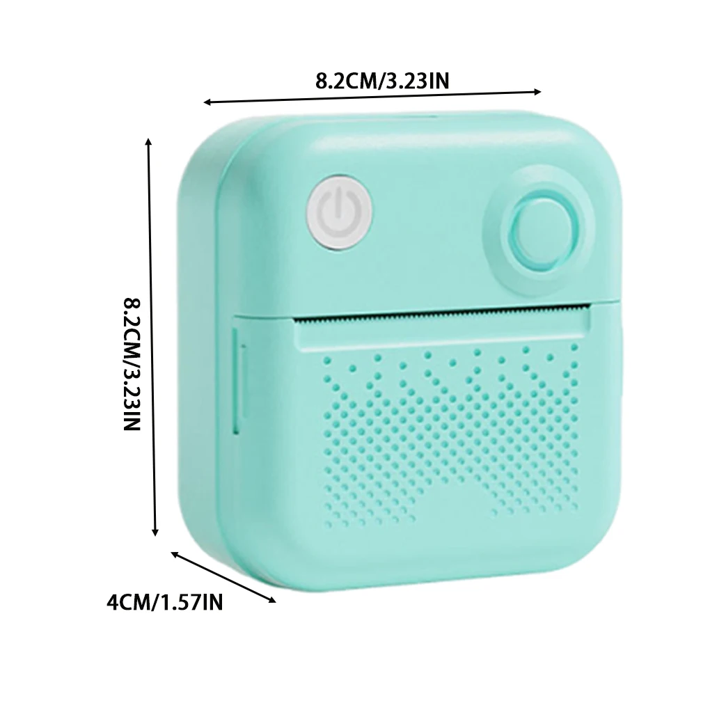 휴대용 프린터 열전사 용지 스티커 미니 프린터 라벨 메이커 프린터 오류 인쇄 사진 인쇄 비닐 스티커용