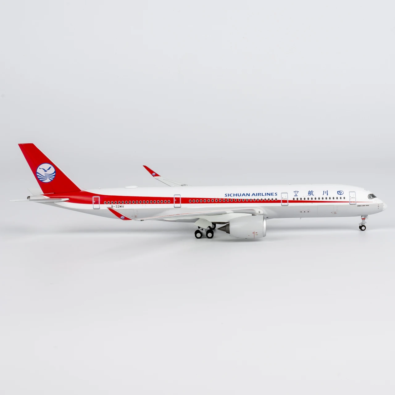 39111 Legering Collectible Vliegtuig Gift NG Model 1:400 Sichuan Airlines Airbus A350-900 Diecast Vliegtuigen Jet Model B-32MV