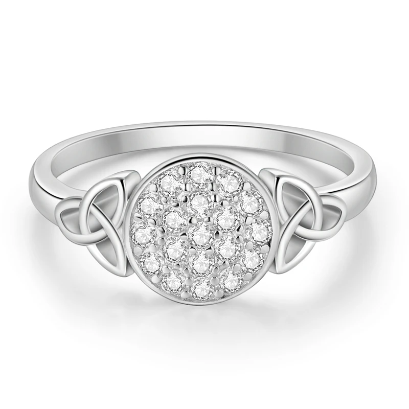 

Original 925 Sterling Silver Sacred Celtic Knot Ring For Women Girls Jewelry Birthday Anniversary Gifts