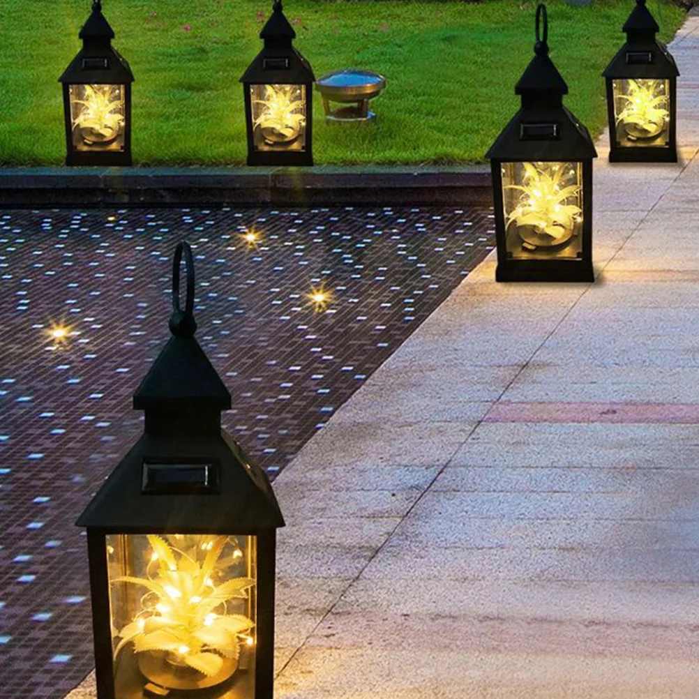 

Solar Hanging Lamp Outdoor Plastic Durable Decorative Waterproof Energy Saving LED Yard Hanging Lamp Decor for Garden Party