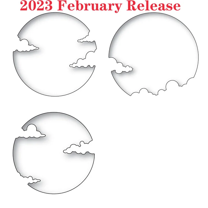 

Cloudy Sun Collage February 2023 Release Metal Cutting Dies Decoration For Scrapbooking Craft Diy Album Template Decor Model