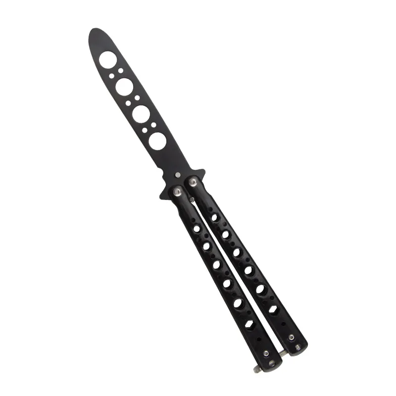 Portable Folding Butterfly Knife Trainer Stainless Steel Pocket Practice Training Tool for Outdoor Games Hand Movements