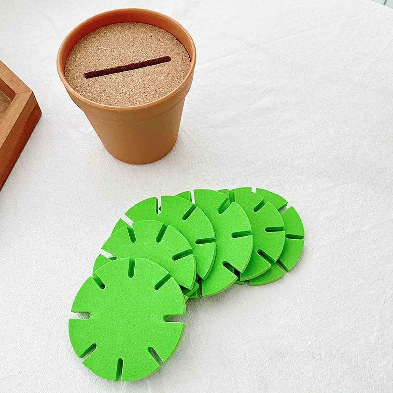 Cactus Coaster Easy to Clean Minimalist Bowl Mat for Drinks Hotel Kitchen