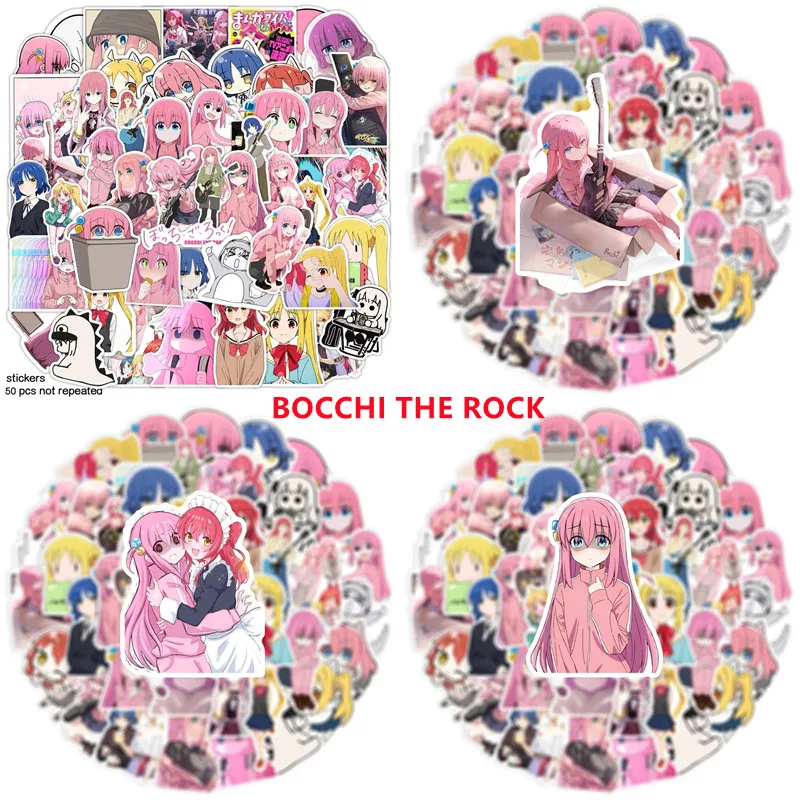 

50 шт. аниме BOCCHI THE ROCK! Сумка для выражений Kawaii DIY водостойкая наклейка граффити чемодан фотонаклейки не повторяются