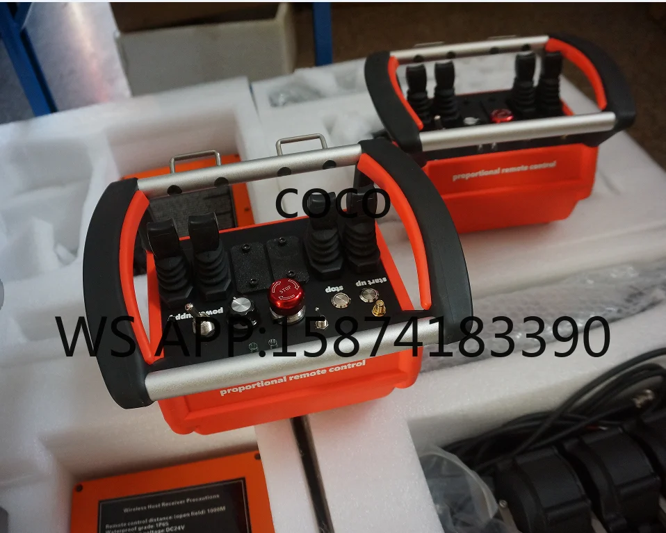 Industrial Wireless Radio Remote Control for Hydraulic Lifts, Excavator Crane and Truck Manipulator