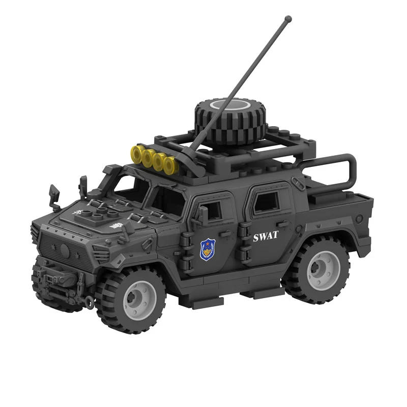 Modern City Police Russian Alpha Special Forces Commando Figures Building Blocks Army Soldiers SWAT Armor Car Weapons Bricks Toy