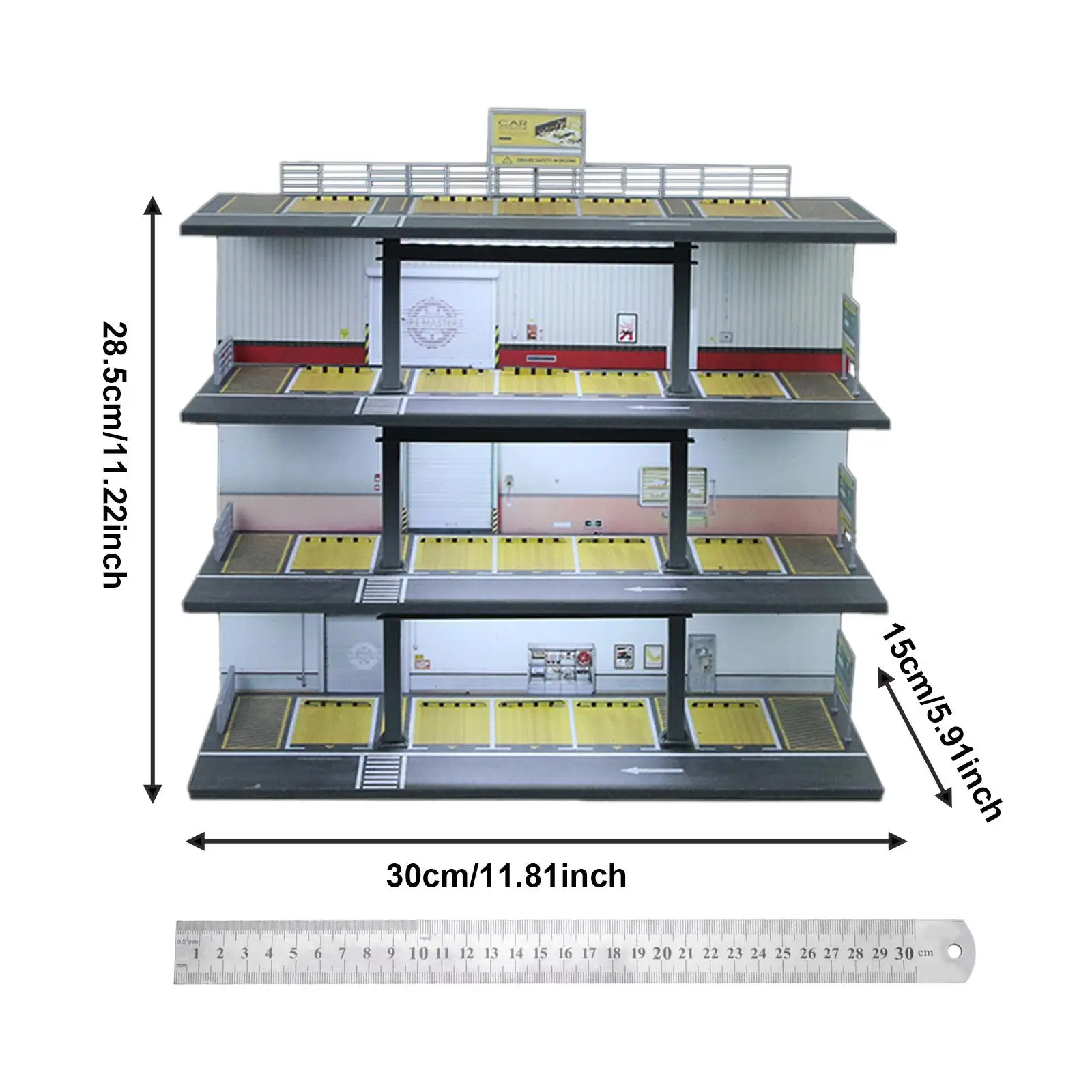 

1/64 Model Car Display Case Garage Diorama Decoration Showcase Organizer