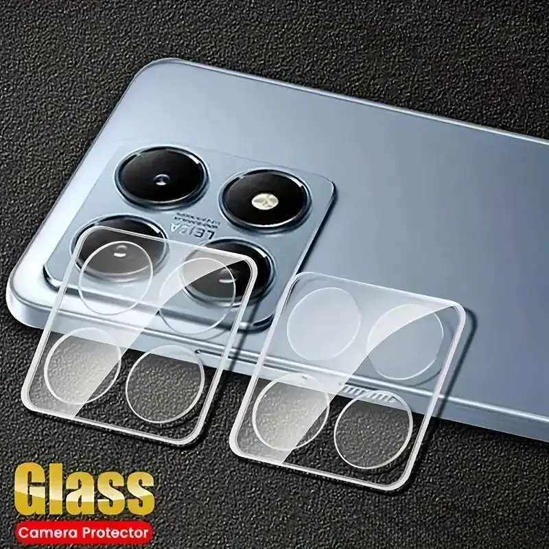 Protecteur d'objectif 3D transparent, 3 pièces, pour appareil photo Xiaomi Mi 13T 14T Pro Poco X6 X7 F6 Pro, couvercle en verre trempé, Protection complète