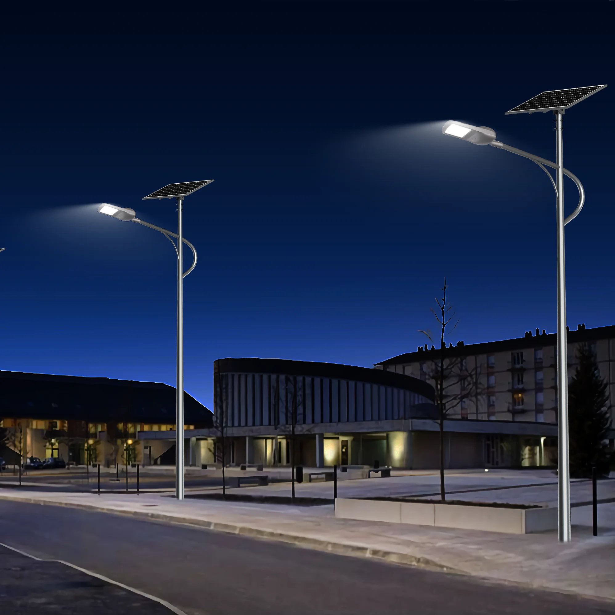 

Best Seller Ip66 Road Lamp Smart City Outdoor Garden Led Lighting 40w 60w All-In-Two Solar Street Light With Remote Control