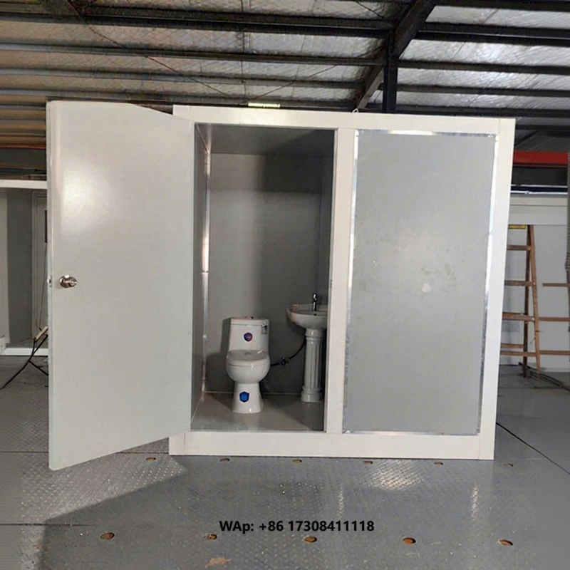 Customized Easy Installation Fireproofing Prefabricated Integrated Bathroom Modular  Restroom  Toilet with Showers Room Basin