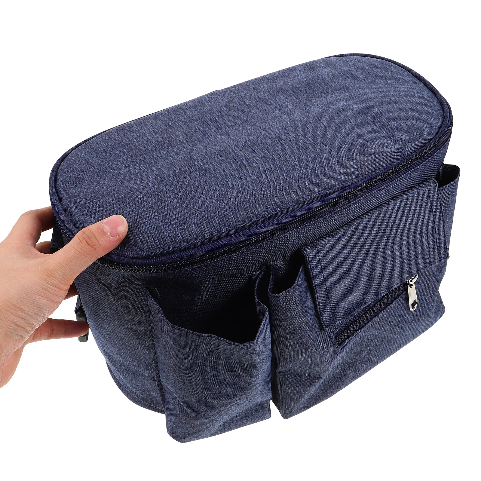 Large Capacity Motorcycle Storage Bag Waterproof Saddle Organizer Easy Install Backrest Fork Bag for Bike Rack