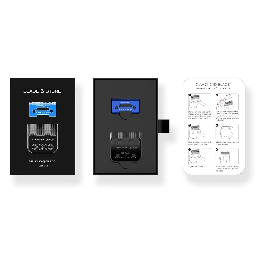 Lâmina de substituição para cortadoras sem fio e ferramentas de barbeiro mais populares - Diamond-S com tecnologia Micro-Gap e Graphen
