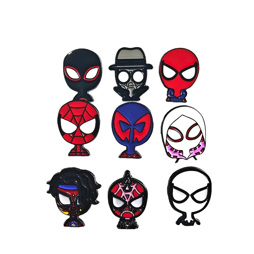 

Super Hero Spider Man Avatar Brooch Cartoon Marvel Character Badge European and American Film and Television Alloy Accessories